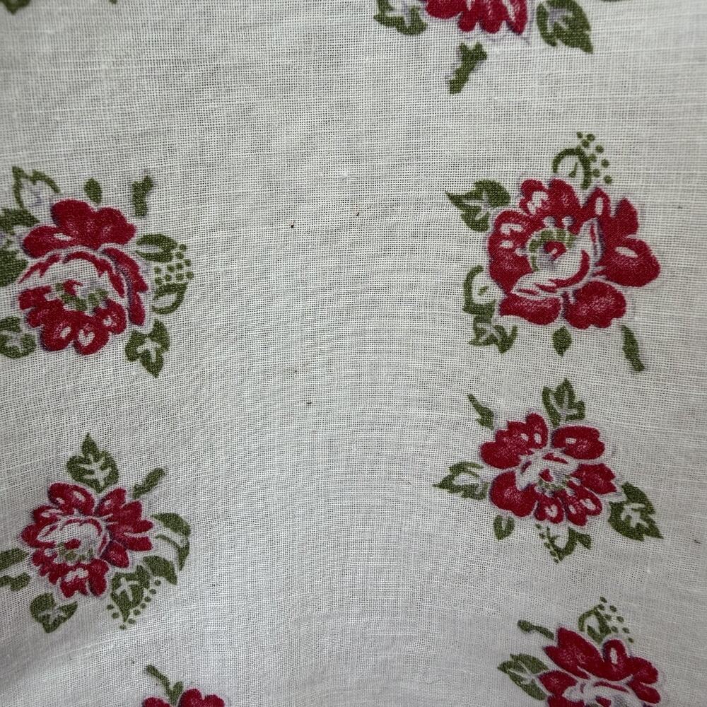 Vintage 60’s Pleated Floral Cotton Skirt, 28” - Picture 9 of 9